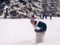 konkurencja nie alpejska, ale czy skakać w worku po śniegu jest łatwo.. na pewno nie!
